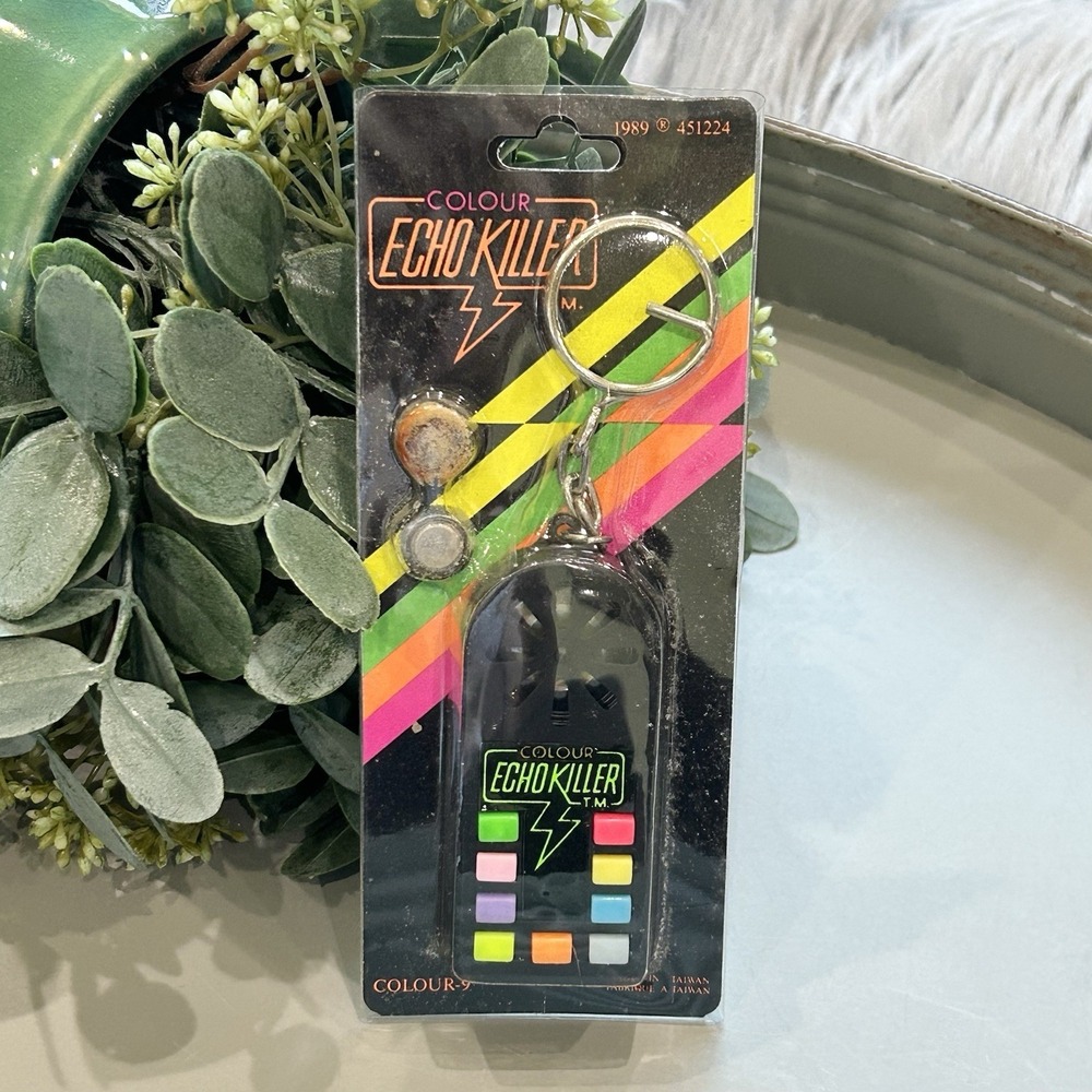 Rare Vintage 1989 Echo Killer 9 Sound Keychain New In Packaging